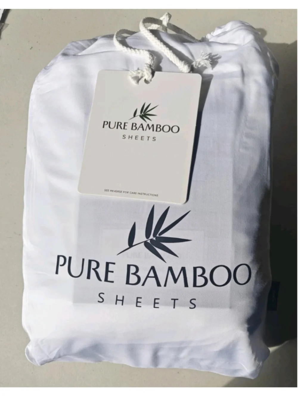 Pure Bamboo 100% Bamboo Cooling - KING Sheet Set 4pc White Snow